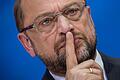 SPD zur nationalen Bildungsallianz       -  Will im TV-Duell mit Kanzlerin Angela Merkel auf Angriff setzen: SPD-Chef Martin Schulz