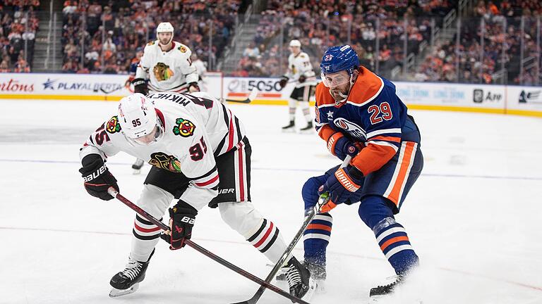 Edmonton Oilers - Chicago Blackhawks       -  Trotz erstem Saisontor verlor Leon Draisaitl mit Edmonton erneut.