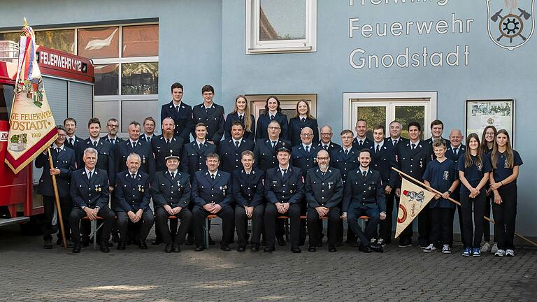 Die Truppe der Freiwilligen Feuerwehr Gnodstadt feiert ihr 150-jähriges Jubiläum mit einem mehrtägigen Festwochenende.