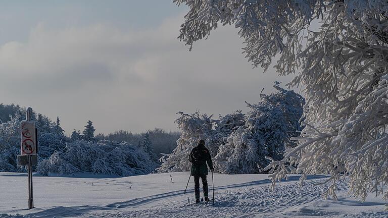 Schnee satt in der Rhön: Für Langlauf herrschen derzeit gute Bedingungen.