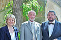 Museumsleiterin Anette Späth im Gespräch mit Dr. Joachim Friedrich Graf Luxburg (Mitte) und Festredner Dr. Erich Schneider. Foto: Werner Vogel       -  Museumsleiterin Anette Späth im Gespräch mit Dr. Joachim Friedrich Graf Luxburg (Mitte) und Festredner Dr. Erich Schneider. Foto: Werner Vogel