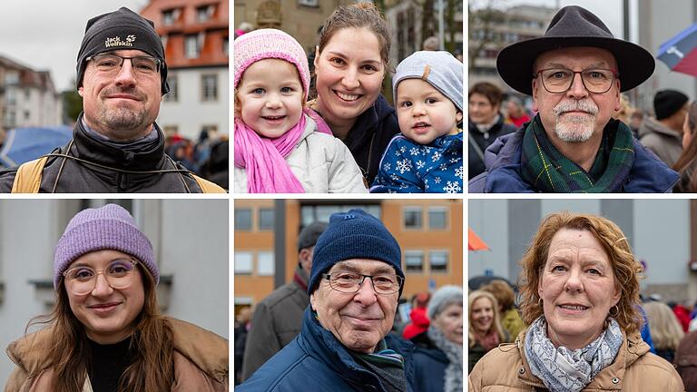 Nahmen an der Demokratie-Demo in Bad Kissingen teil: Daniel Rupp, Veronika Richler-Yazeji, Albrecht Zisler, Elisa Dacho, Klaus Reichert und Susanne Voll (von links oben nach rechts unten). Nahmen an der Demokratie-Demo in Bad Kissingen teil: Daniel Rupp, Veronika Richler-Yazeji, Albrecht Zisler, Elisa Dacho, Klaus Reichert und Susanne Voll (von links oben nach rechts unten).