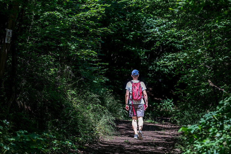 Unterwegs auf dem Räuberwanderweg:&nbsp; Mit dem Zertifikat 'Qualitätsregion Wanderbares Deutschland' gehört Mespelbrunn zur Königsklasse der Wanderregionen in Deutschland.