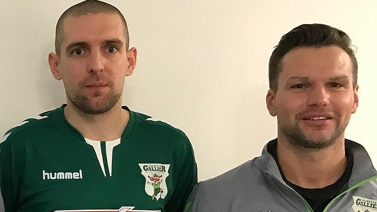 Zarko Poznic (links) spielt ab sofort für das Team von André Betz (rechts), den TSV Großbardorf.