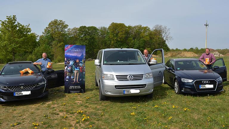 Freuen sich auf das gemeinsame Autokino-Projekt in Bad Mergentheim (von links): Movies-Geschäftsführer Sven Döding, Wildpark-Geschäftsführer Max Rügamer und Bad Mergentheims Kulturamtsleiter Kersten Hahn.