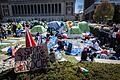 Nahostkonflikt - Proteste an US-Elite-Unis       -  Columbia wurde im vergangenen Frühjahr zum Schauplatz großer propalästinensischer Demonstrationen und Gegenproteste. (Archivbild)