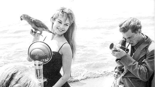 Beliebtes Motiv: Die Schauspielerin Brigitte Bardot posiert 1956 am Strand von Cannes.