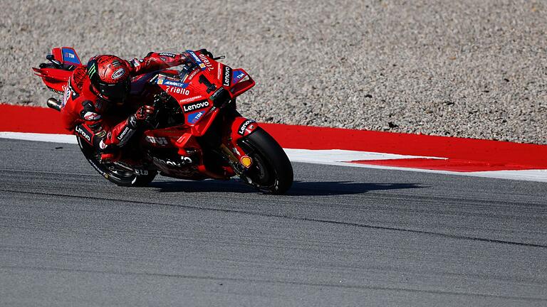 Motorrad-WM - Großer Preis von Barcelona       -  Francesco Bagnaia konnte den Rückstand auf Jorge Martín nicht mehr aufholen.