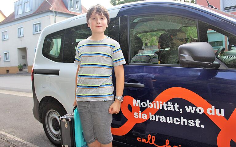 Anton Leistner fuhr mit dem Service von Traustadt zum Musikunterricht nach Gerolzhofen.