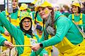 Der Faschingszug am Rosenmontag bildet den närrischen Höhepunkt des Wargolshäuser Faschings. Im Bild die Laufgruppe 'ÖPNV Irmelshausen'.