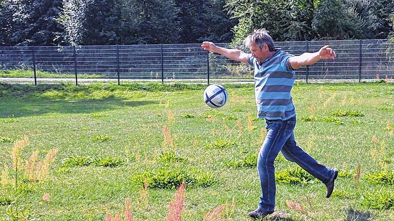 Übt bereits fleißig für seinen Auftritt am Samstag im Aktuellen Sportstudio: Johannes Betz aus Westheim.