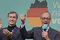Bundestagswahl - CDU-Wahlparty       -  Union klarer Wahlsieger der Bundestagswahl.