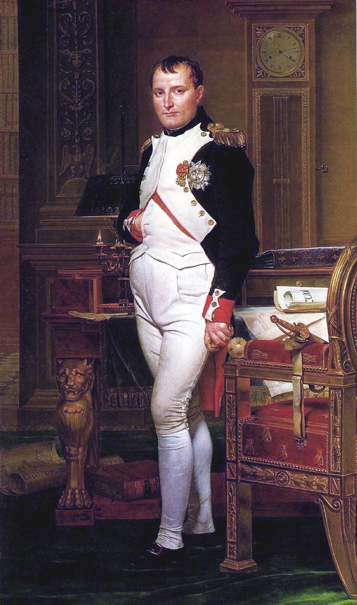 Napoleon in seinem Arbeitszimmer: Gemälde von Jacques-Louis David aus dem Jahr 1812.