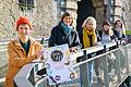 Die Veranstalterinnen des Fair liebt Kunst Festivals. Von vorne: Julia Heinrich, Carolin Stöcker, Anja Knieper, Maria Martin, Anja Wagenbrenner.