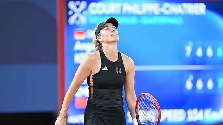 Paris 2024 - Tennis       -  Angelique Kerber fehlten zwei Punkte zum Halbfinaleinzug.