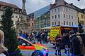 Wegen eines Gefahrstoffaustritts musste das Kaufhaus Wöhrl in der Würrburger Innenstadt am Donnerstagmittag geräumt werden.