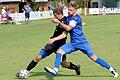 Timm Strasser (links) vom FC Sand wird von Calvin Gehret vom FV 04 Würzburg bedrängt. Das Hinspiel gewannen die Sander mit 4:0. Es war das erste Spiel von Harald Funsch als designierter FV-Trainer. Nun steht in der Fußball-Bayernliga das Rückspiel an.