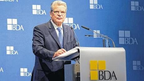 Lob für die Sozialpartnerschaft: Bundespräsident Joachim Gauck sprach beim Deutschen Arbeitgebertag.