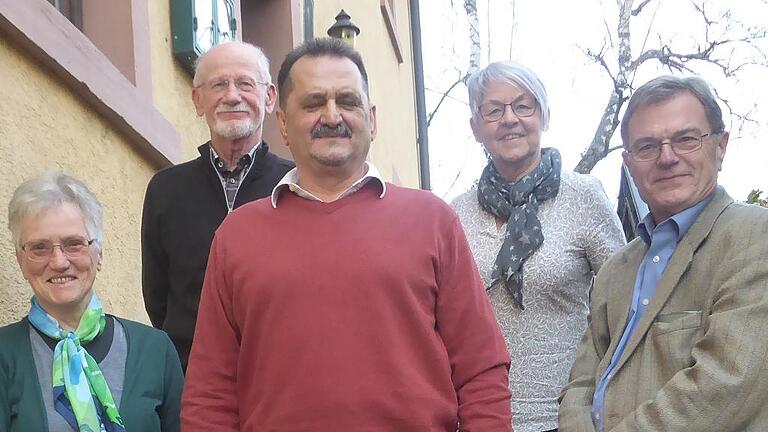 Der aktuelle Vorstand des Spessartvereins Lohr: (von links) Hiltrud Hippeli, Otto Meixner, Richard Mehler, Christa Neusinger und Manfred Breckner.