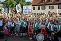 Großes Treffen der Keiler-Fanclubs am Lohrer Schlossplatz.