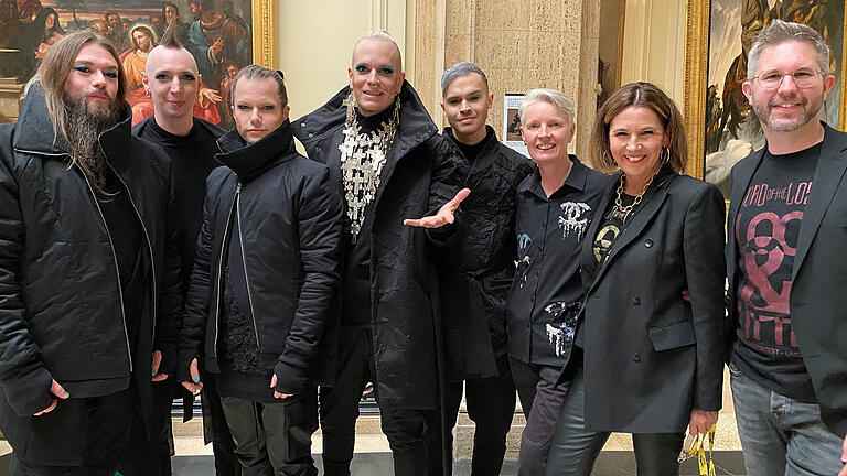 Der gebürtige Reckertshäuser Stefan Leidner (rechts) war Teil der deutschen ESC-Delegation um die Band 'Lord of the Lost'.