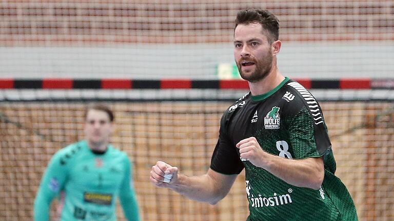 Dominik Schömig, hier im Heimspiel gegen Fürstenfeldbruck, ist bei den Wölfen Würzburg wieder ins Training eingestiegen.