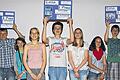 Die Sieger: (von links) Luisa Metz, Gero Karsten, Svenja Grohm, Jule Albert, Louis Katzenberger, Kristina Fibug, Milena Blumrich, Marcel Vogler und Laura Hahn.