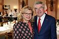 Thomas Bach mit seiner Frau Claudia Bach beim Empfang der Stadt Tauberbischofsheim anlässlich des 70. Geburtstages des IOC-Präsidenten.