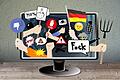 Shitstorm und Pöbeleien sind Alltag im Netz. Die Würzburger Soziologin Elke Wagner untersucht die Kommunikation auf Facebook. (Symbolbild)