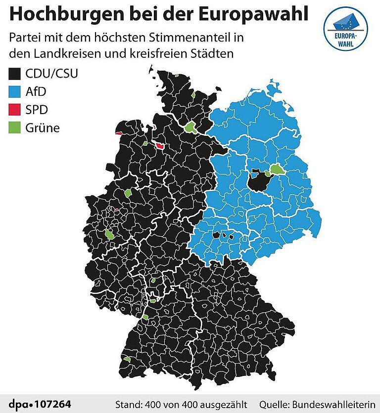 Übersicht: Alle Ergebnisse zur Europawahl 2024 aus Unterfranken Übersicht: Alle Ergebnisse zur Europawahl 2024 aus Unterfranken