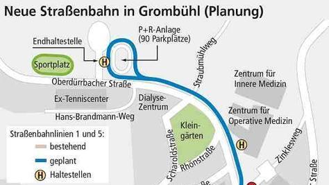 Grombühl: Kliniktunnel bremst Straßenbahn-Verlängerung