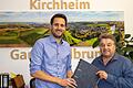 Kirchheims (Noch-) Bürgermeister Björn Jungbauer (links) ist in den Landtag gewählt worden und muss bis zum 29. Oktober seinen Schreibtisch im Rathaus geräumt haben. Bis zur Wahl am 14. Januar 2024 übernimmt der zweite Bürgermeister Edwin Engert die Amtsgeschäfte.