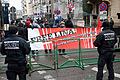 BGH verhandelt zu Verurteilung von Lina E.       -  Vor dem BGH haben sich Sympathisanten zu einer Solidaritätskundgebung versammelt.