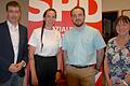 An der Spitze des SPD-Kreisverbandes stehen (von links) Vorsitzender Jürgen Kößler, seine Stellvertreter Eva-Maria Weimann und Maurice Then sowie Schriftführerin Margit Hofmann.