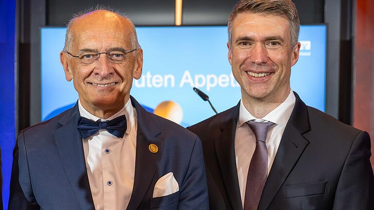 GVB-Präsident Müller und Baywa-Aufsichtsratschef Scheller       -  GVB-Präsident Stefan Müller und sein Amtsvorgänger Gregor Scheller, der als Aufsichtsratsvorsitzender der Baywa an leitender Stelle mit der Krise des Münchner Konzerns beschäftigt ist.