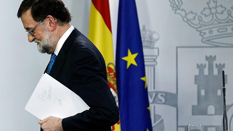 SPAIN-CATALONIA-POLITICS-GOVERNMENT       -  Der spanische Premier Mariano Rajoy