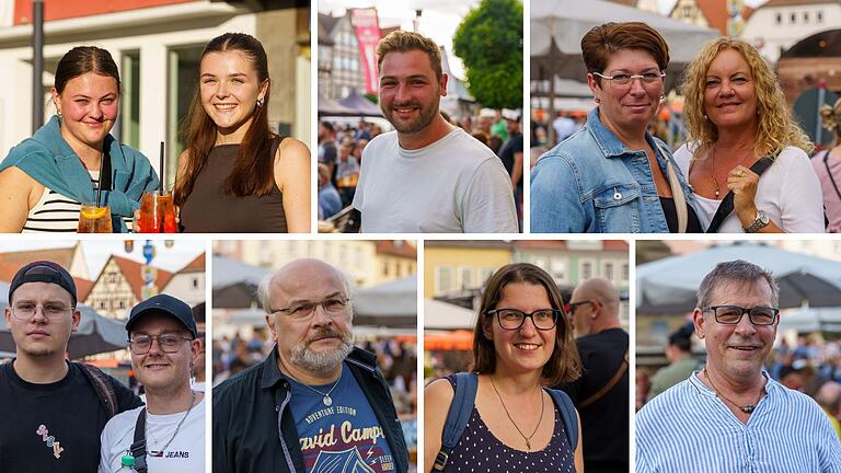 Die Donnerstagskonzerte ziehen viele Menschen auf den Marktplatz in Bad Neustadt. Von links: Carina, Laurentine, Tobias, Nicole, Kerstin, Silvan, Maximilian, Manfred, Magdalena und Mario. Die Donnerstagskonzerte ziehen viele Menschen auf den Marktplatz in Bad Neustadt. Von links: Carina, Laurentine, Tobias, Nicole, Kerstin, Silvan, Maximilian, Manfred, Magdalena und Mario.