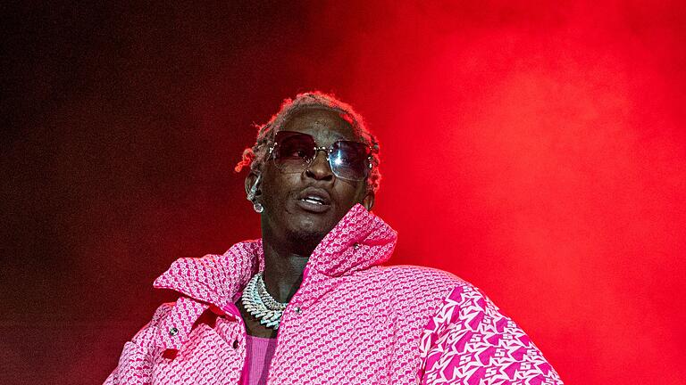 US-Rapper Young Thug       -  US-Rapper Young Thug kommt auf Bewährung frei. (Archivbild)