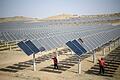 Photovoltaik Kraftwerk in China       -  Chinas Ausbau bei Solaranlagen könnte 2025 langsamer vorangehen. (Archivbild)
