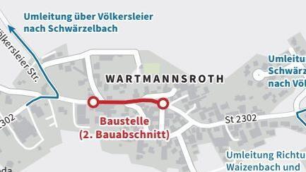 Aktuell wird vor dem Rathaus der zweite Abschnitt der Ortsdurchfahrt ausgebaut.       -  Aktuell wird vor dem Rathaus der zweite Abschnitt der Ortsdurchfahrt ausgebaut.