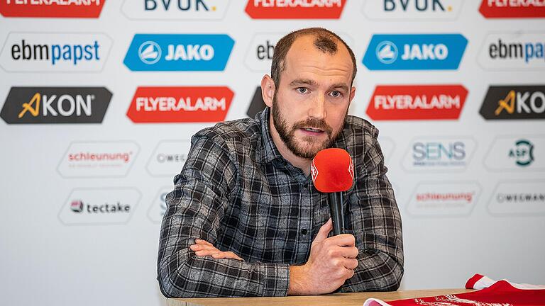 Sebastian Neumann bei seiner Vorstellung als neuer Sportdirektor der Würzburger Kickers.