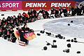 Deutschland - Ungarn       -  Die deutschen Eishockey-Frauen jubeln über die Olympia-Qualifikation.