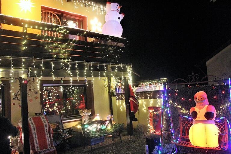 Das Weihnachtshaus der Familie Fasel in Marktbreit.