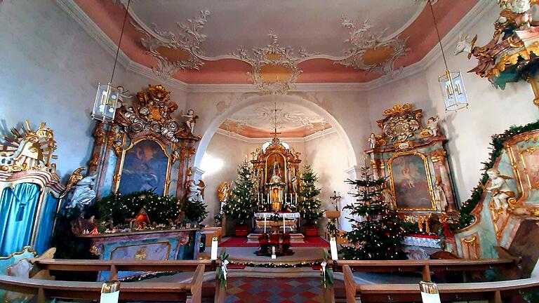 Kuratiekirche St. Wendelin in Steinbach. Kuratiekirche St. Wendelin in Steinbach.