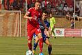 Fünfeinhalb Jahre trug Martin Thomann (vorne) das Trikot des Aubstadt. An diesem Samstag kehrt er erstmal mit seinem neuen Verein FC SChweinfurt 05 als Spieler zurück ins Grabfeld.
