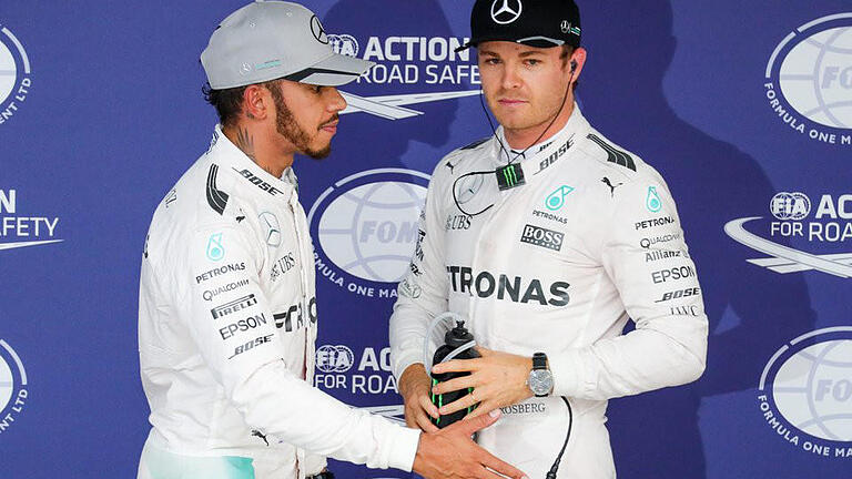 Gegenspieler - Lewis Hamilton und Nico Rosberg könnten unterschiedlicher kaum sein. Foto: Diego Azubel Gegenspieler - Lewis Hamilton und Nico Rosberg könnten unterschiedlicher kaum sein. Foto: Diego Azubel