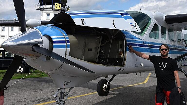 Berufspilot Michael Böttcher aus Berlin steuerte die Grand Caravan C 208 B, das größte einmotorige Transportflugzeug der Welt.