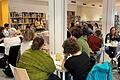 Die Ermittlerteams beim Live-Krimi-Event 'Soko Mord' zur bundesweiten Nacht der Bibliotheken.