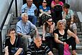 GREECE-ECONOMY-POLITICS-EU-IMF       -  Kein Geld: Rentner in Thessaloniki saßen am Montag vor einer geschlossenen Filiale der griechischen Nationalbank.