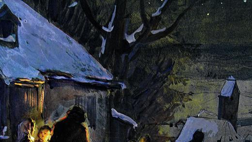 Stimmungsvolle Gouache: Am Donnerstag, 6. Dezember, stellt Grafikkuratorin Karin Rhein bei &bdquo;in petto&ldquo; Paul Heys &bdquo;Christnacht&ldquo; vor.